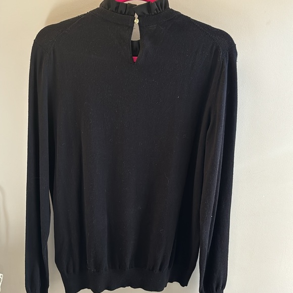 Ted Baker black knit, lace & ribbon sweater - Picture 6 of 8